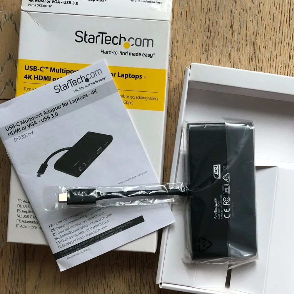 StarTech.com USB-C Multiport Adaptor for Laptops - 4K HDMI or VGA - USB 3.0